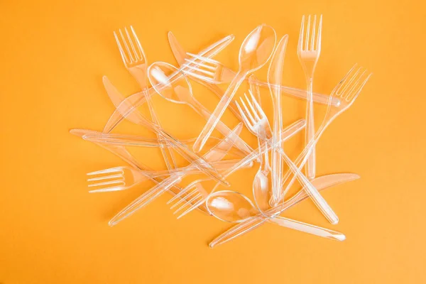 Various plastic cutlery — Stock Photo