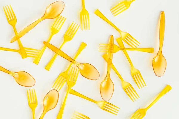 Various plastic cutlery — Stock Photo