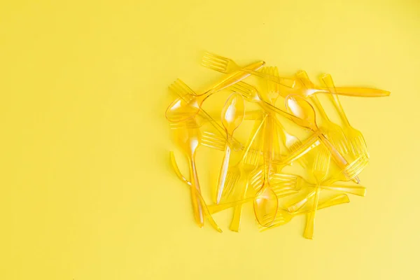 Various plastic cutlery — Stock Photo