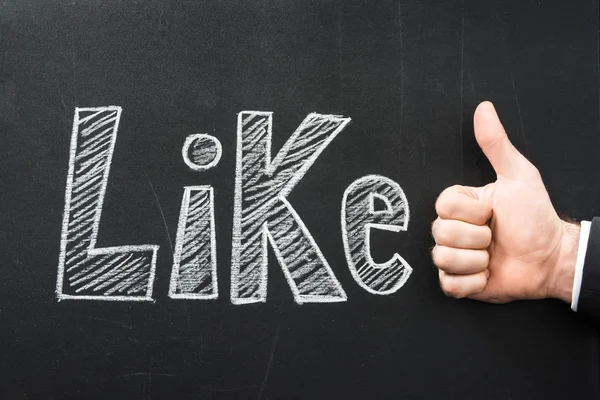 Слово, як на дошці — стокове фото