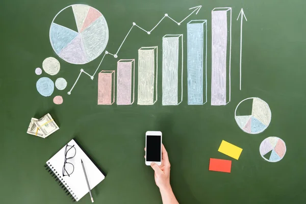 Business person using smartphone — Stock Photo