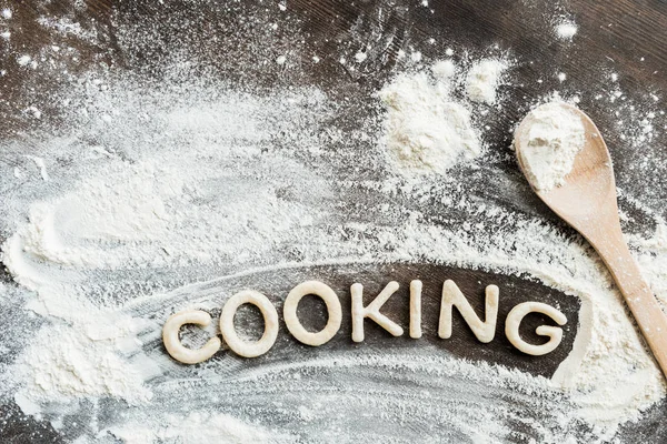 Wortkochen aus Plätzchen — Stockfoto