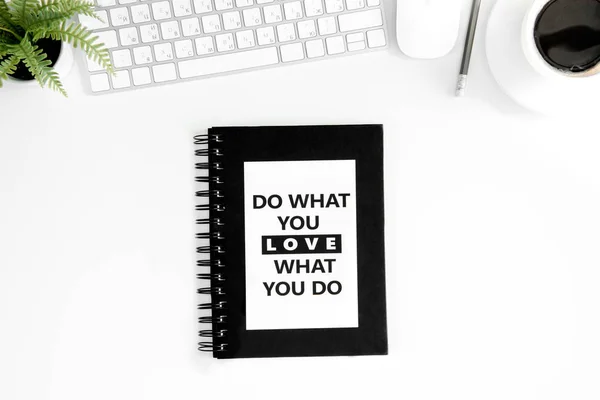 Citation motivationnelle au travail — Photo de stock