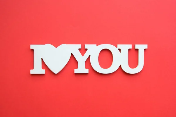 I love you inscription — Stock Photo