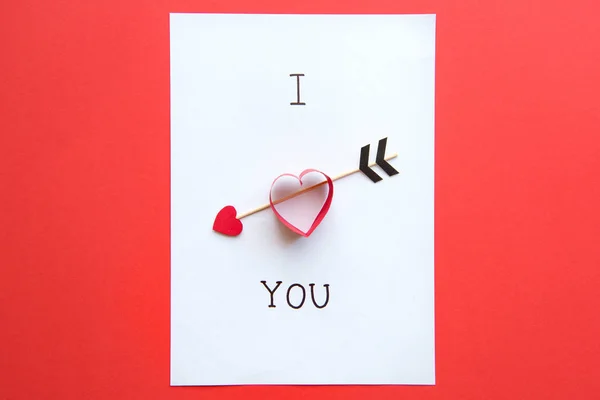 Valentines day greeting card — Stock Photo