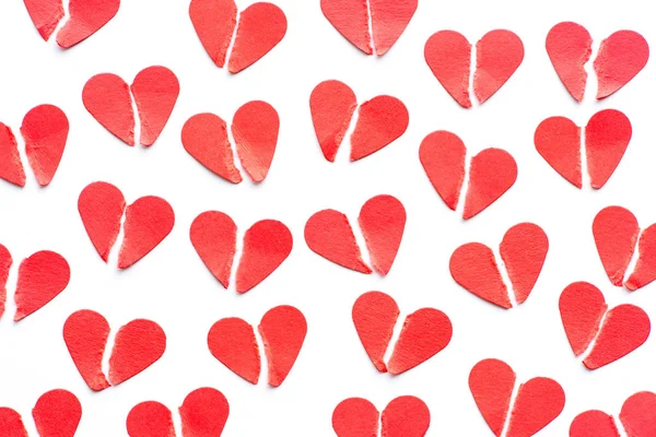 Heap of red hearts — Stock Photo