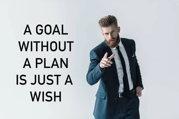 Stylish bearded businessman — Stock Photo