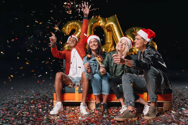 Celebrando o Ano Novo — Fotografia de Stock