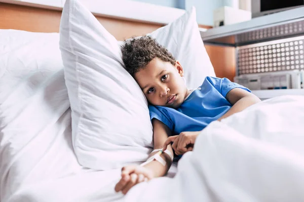 African american boy with drop counter — Stock Photo