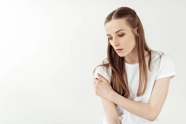 Mujer triste. - foto de stock