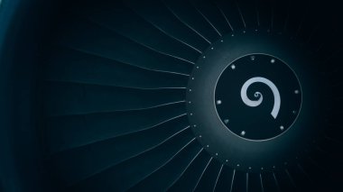 bir uçak türbin, sanatsal efektler