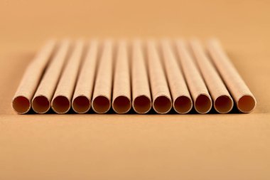 Çevresel malzemelerden yapılmış tek kullanımlık sofra takımı. Çevre dostu tencereler, geri dönüşümlü malzemelerin sıfır atık üretimi. Kağıt tabaklar, bardaklar, kokteyl tüpleri. Tahta çatallar ve bıçaklar.. 