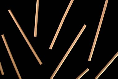 Çevresel malzemelerden yapılmış tek kullanımlık sofra takımı. Çevre dostu tencereler, geri dönüşümlü malzemelerin sıfır atık üretimi. Kağıt tabaklar, bardaklar, kokteyl tüpleri. Tahta çatallar ve bıçaklar.. 