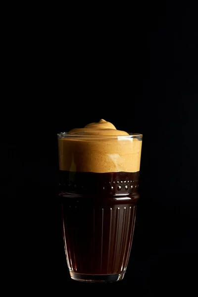Dalgona Kávé Tejszínhabos Koreai Instant Kávé Cukor — Stock Fotó