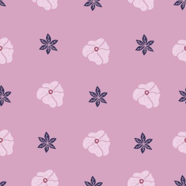 Çiçek desenli vektör pembe renkler ile.