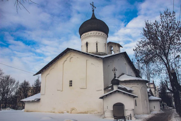 Псковская Церковь Россия Январь 2019 — стоковое фото