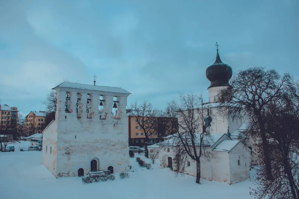 Church Pskov Russia January 2019 — Stock Photo, Image