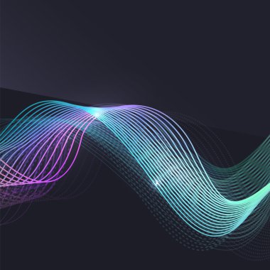 Koyu arka plan dalga duman