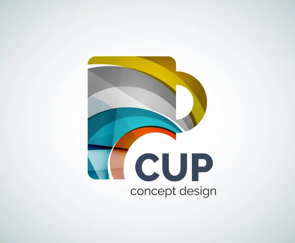 Coffee cup logo template — Stock Vector