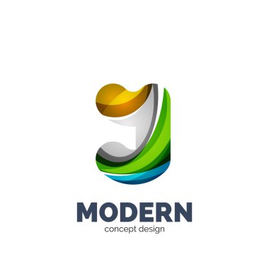 Modern soyut fütüristik logosu