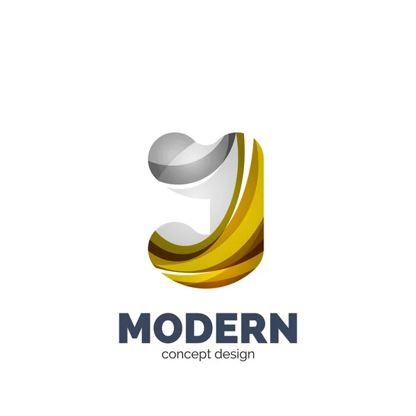 Сучасний абстрактний футуристичний логотип — стоковий вектор