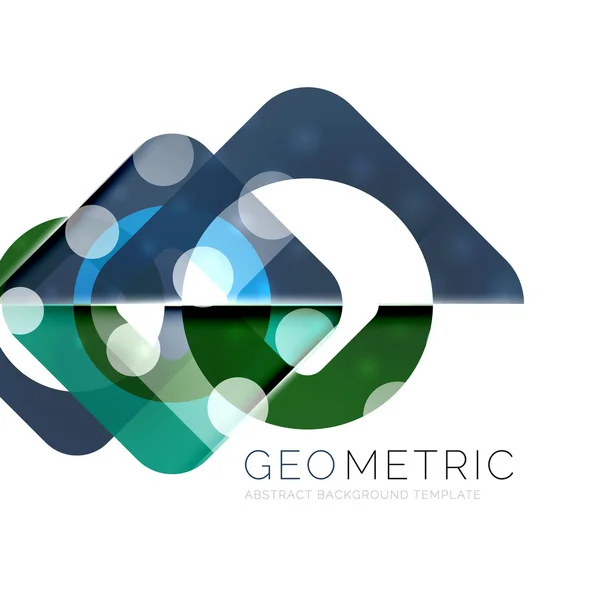 Glanzende geometrische abstracte achtergrond — Stockvector