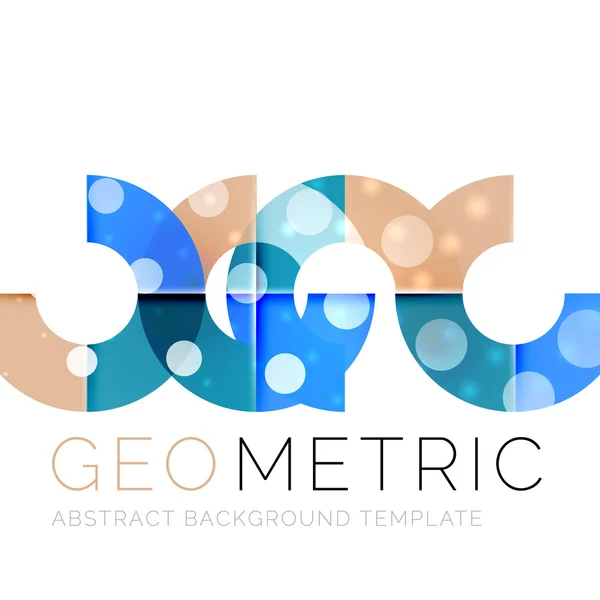 Geometrischer minimaler abstrakter Hintergrund mit Lichteffekten — Stockvektor