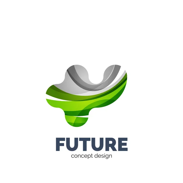 Logotipo futurista abstracto moderno — Vetor de Stock