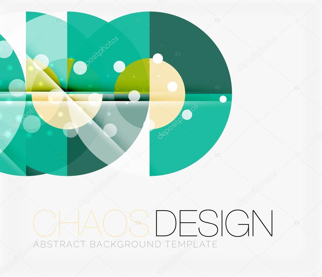 Abstract background with round shapes
