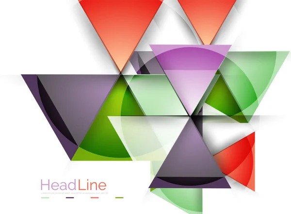 Triangle fond abstrait — Image vectorielle