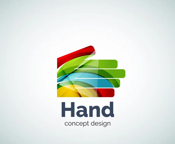 Hand-Logo-Vorlage — Stockvektor