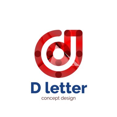 Vektör modern minimalist mektup kavramı logo