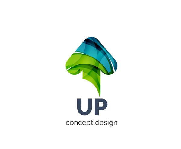 Up arrow logo business branding icon — Stock Vector