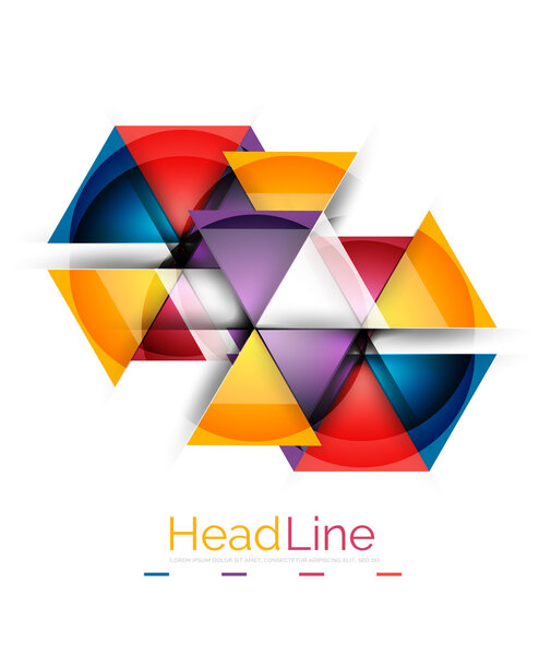 Глянцевое стекло в современном треугольнике
