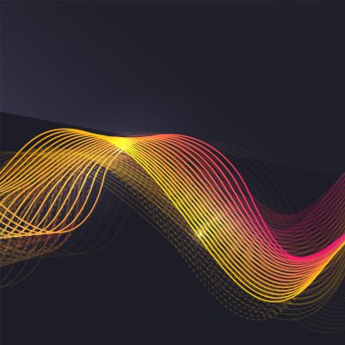 Koyu arka plan dalga duman