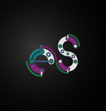 Doğrusal iş logo mektubu