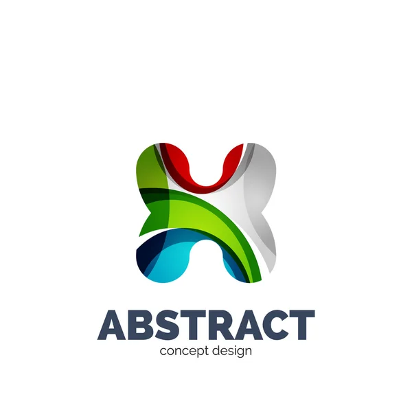 Ensemble vectoriel d'icônes abstraites de logo commercial lettre — Image vectorielle