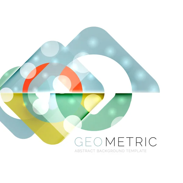 Glanzende geometrische abstracte achtergrond — Stockvector