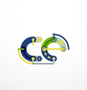 Karikatür doğrusal kutsal kişilerin resmi mektuplar