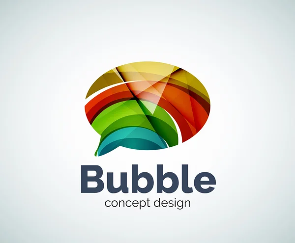 Bubble logo szablon — Wektor stockowy