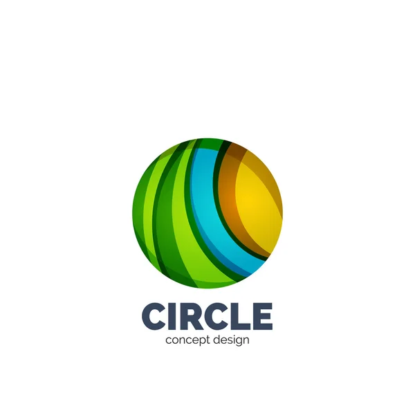Vector abstracto círculo logo — Vector de stock