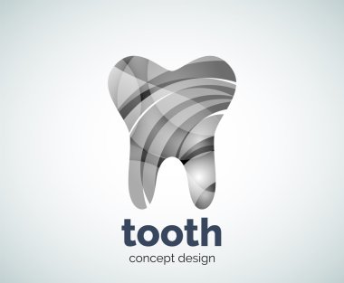 Vektör diş logo şablonu
