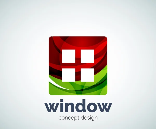 Plantilla de logotipo de ventana — Vector de stock