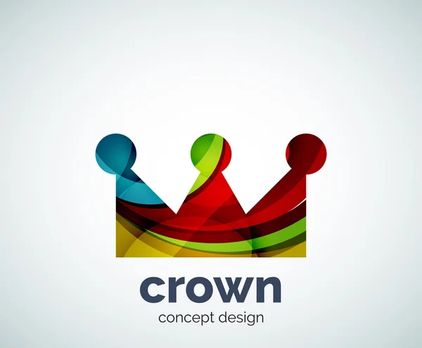 Modèle de logo de la Couronne — Image vectorielle