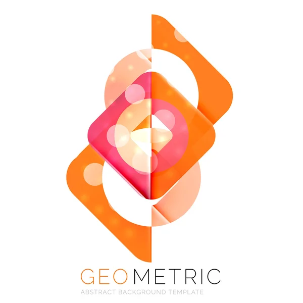 Fundo abstrato geométrico brilhante — Vetor de Stock