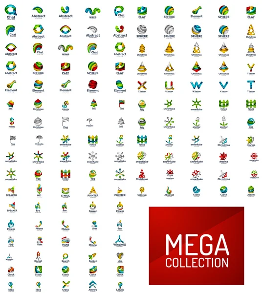 Logotipo mega coleção —  Vetores de Stock