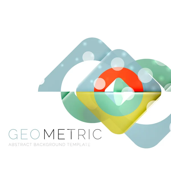 Moderne abstracte ronde vormen opeenvolging achtergrond — Stockvector