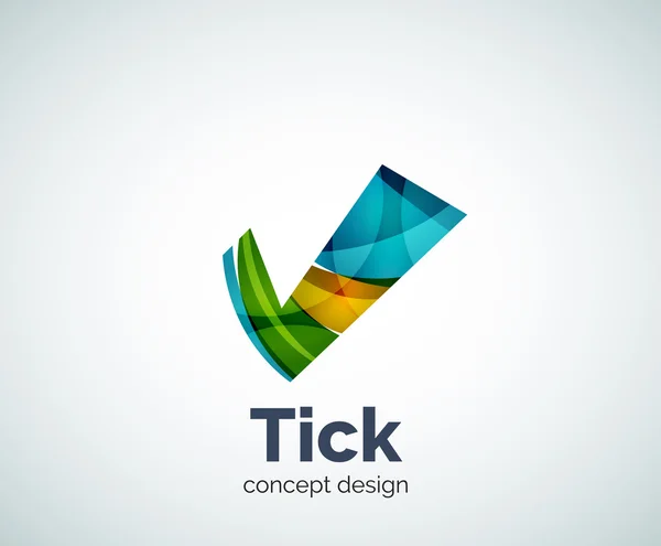 Tick modello logo — Vettoriale Stock