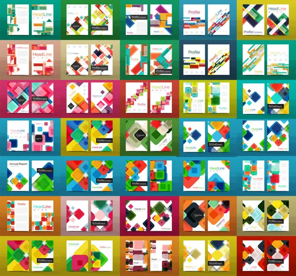 İş yıllık rapor broşür şablonları mega toplama