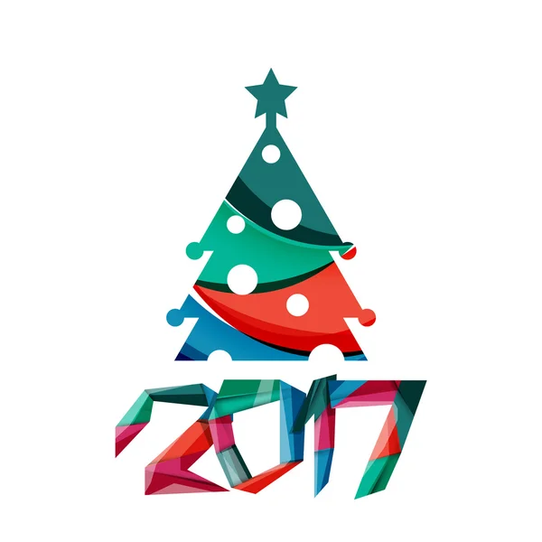 Šťastný nový rok a Vánoce holiday greeting card prvky — Stockový vektor